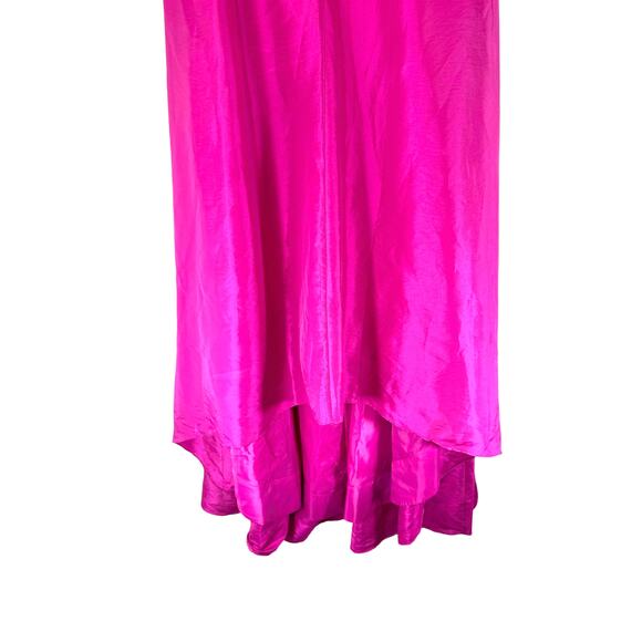 Calvin Klein Dress Pink Strappy V-Neck Mesh Evening Formal Maxi Gown Size 14 - Picture 7 of 11